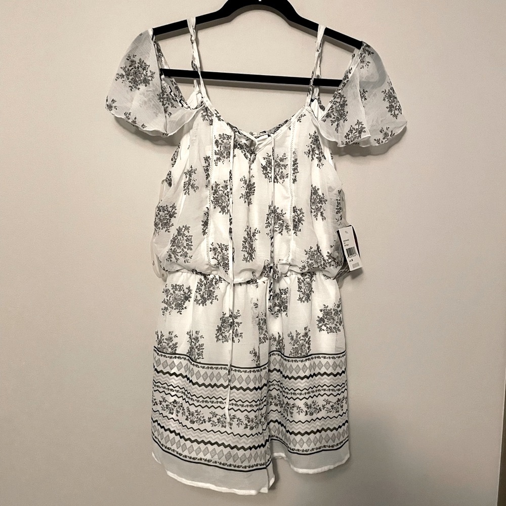 Cold shoulder romper